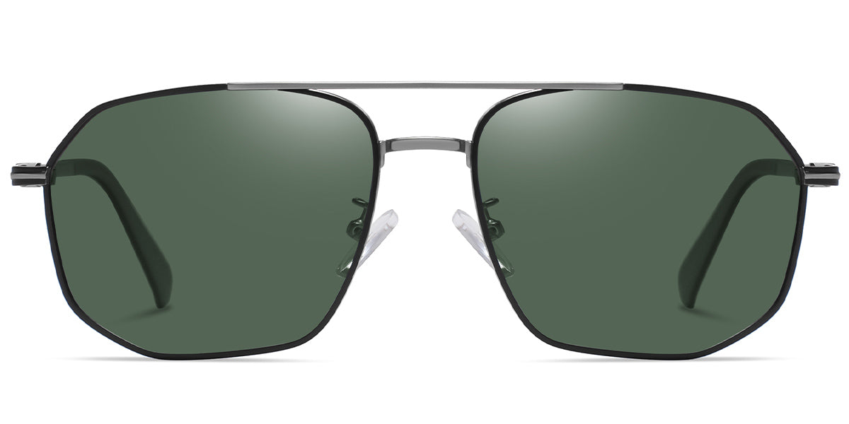 Black Gun Metal + Dark Green Polarized Lenses (SG4415-4)