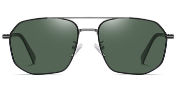 Black Gun Metal + Dark Green Polarized Lenses (SG4415-4)