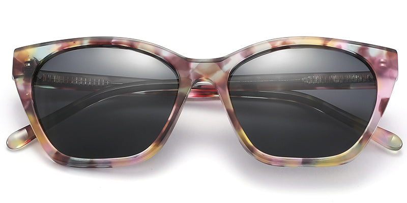 Pattern Pink + Dark Gray Polarized Lenses (SG4389-1)