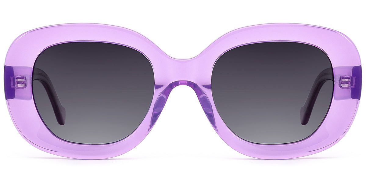 Translucent Purple + Gradient Gray Polarized Lenses (SG6243-4)