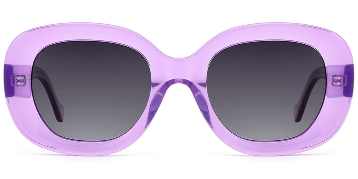 Translucent Purple + Gradient Gray Polarized Lenses (SG6243-4)