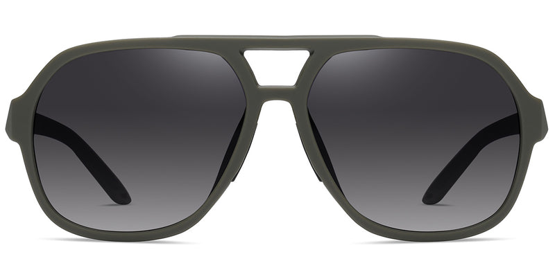Green + Gradient Gray Polarized Lenses (SG6162-3)