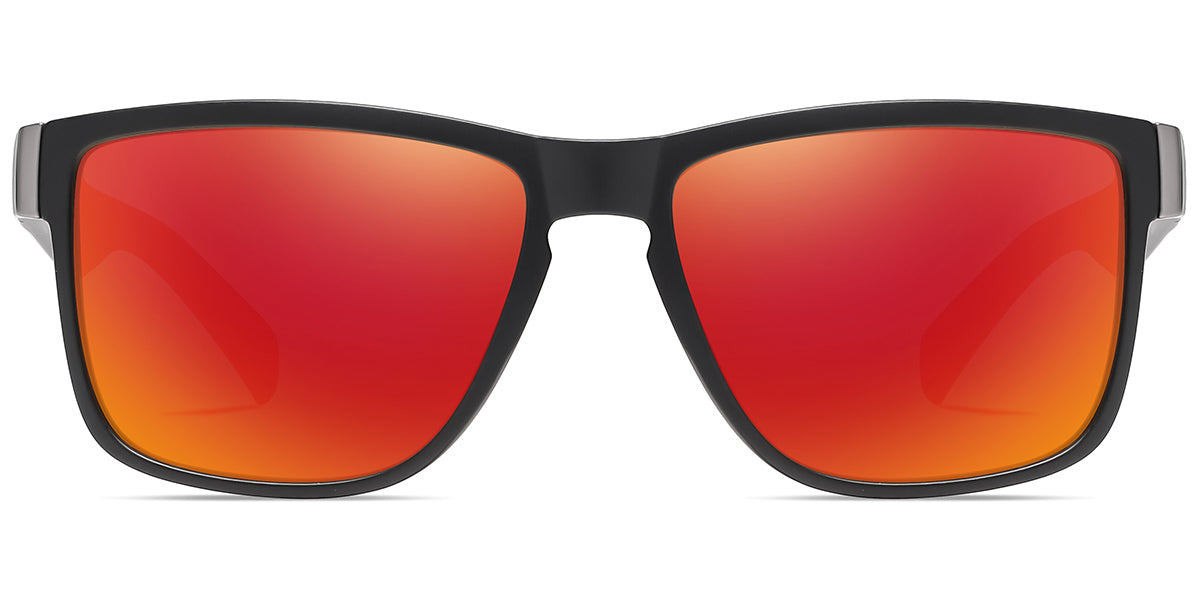Black + Mirrored Red Polarized Lenses (SG6215-5)