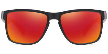 Black + Mirrored Red Polarized Lenses (SG6215-5)