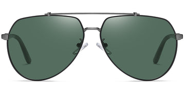 Gun Metal + Dark Green Polarized Lenses (SG4414-21)