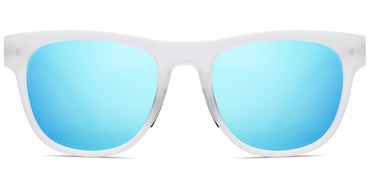 Translucent White + Mirrored Ice Blue Polarized Lenses (SG6165-5)