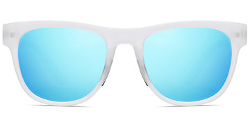 Translucent White + Mirrored Ice Blue Polarized Lenses (SG6165-5)