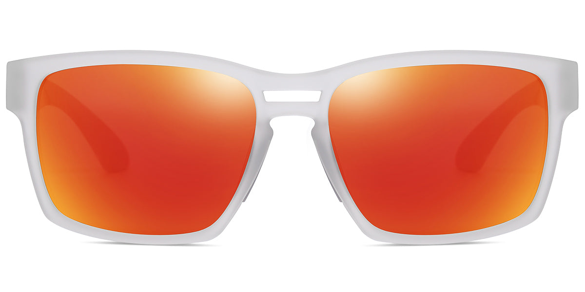 Translucent White + Mirrored Red Polarized Lenses (SG6148-5)