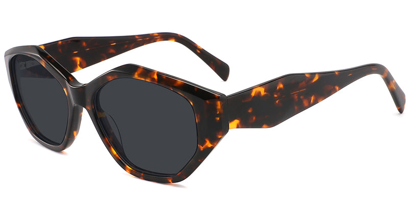 Tortoiseshell + Dark Gray Polarized Lenses (SG4394-2)
