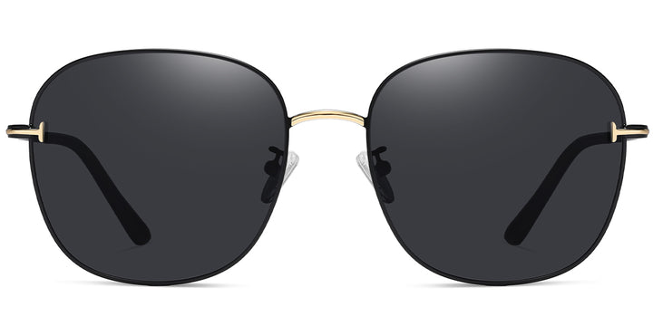 Black-Gold + Dark Gray Polarized Lenses (SG4997-1)