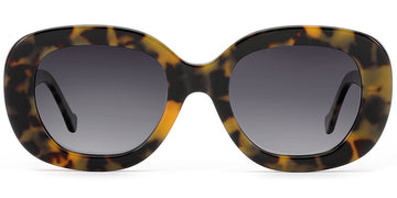 Tortoiseshell + Gradient Gray Polarized Lenses (SG6243-2)