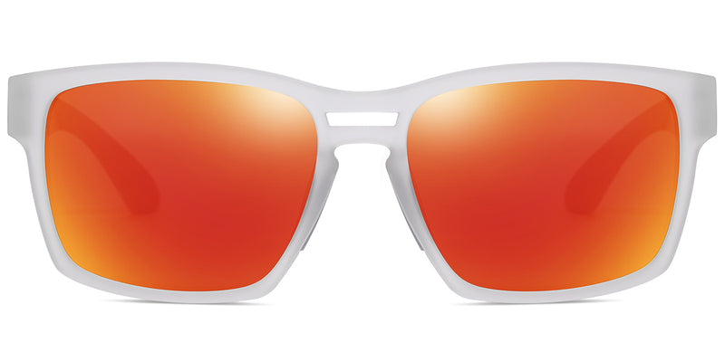 Translucent White + Mirrored Red Polarized Lenses (SG6148-5)