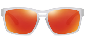 Translucent White + Mirrored Red Polarized Lenses (SG6148-5)