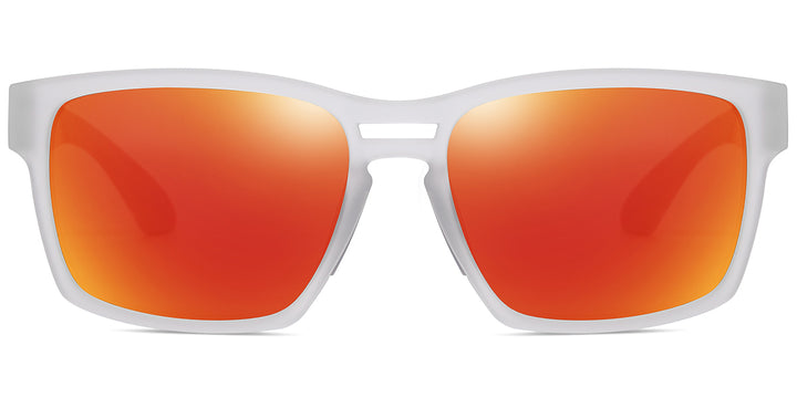 Translucent White + Mirrored Red Polarized Lenses (SG6148-5)