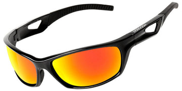 Black + Mirrored Red Polarized Lenses (SG6282-1)