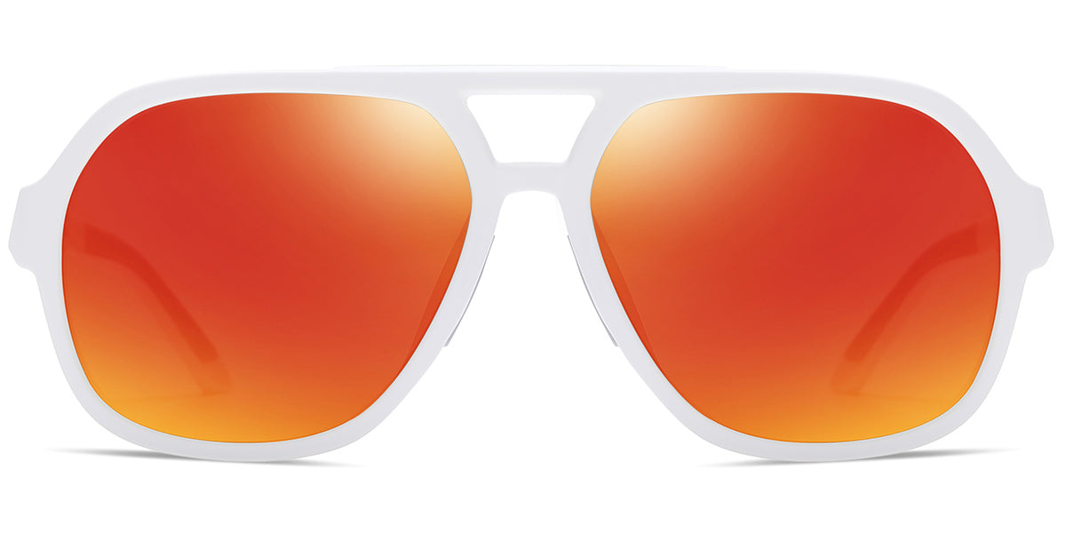White + Mirrored Red Polarized Lenses (SG6162-5)