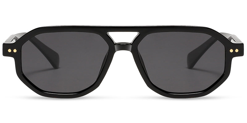 Black + Dark Gray Polarized Lenses (SG6773-1)