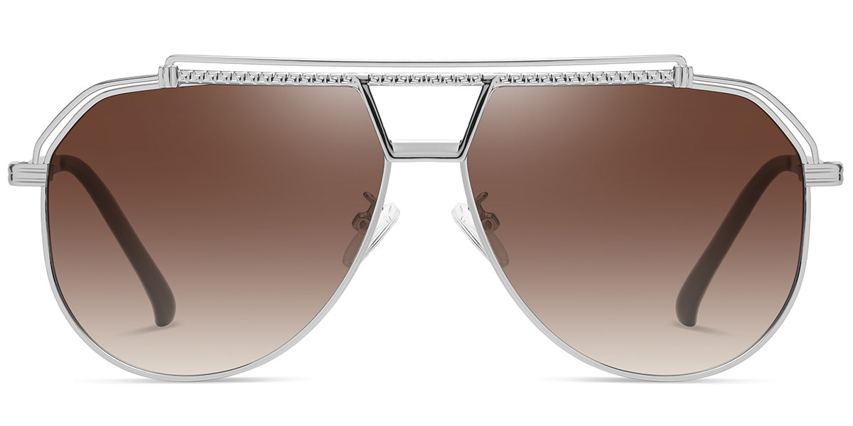 Silver + Gradient Amber Lenses (SG4349-4)