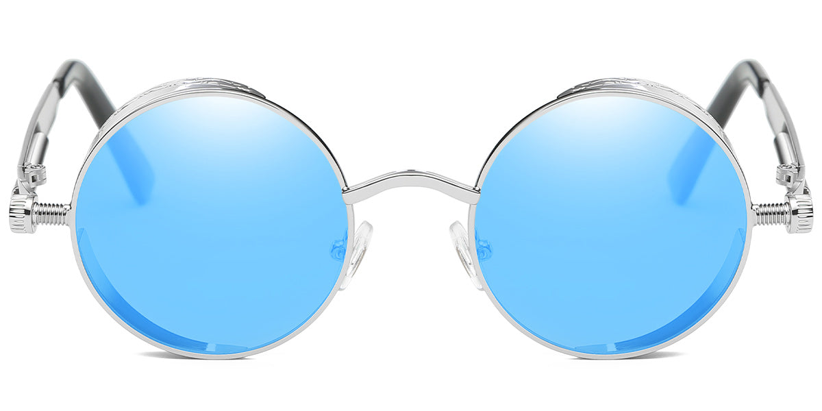 Silver + Mirrored Blue Lenses (SG5550-5)