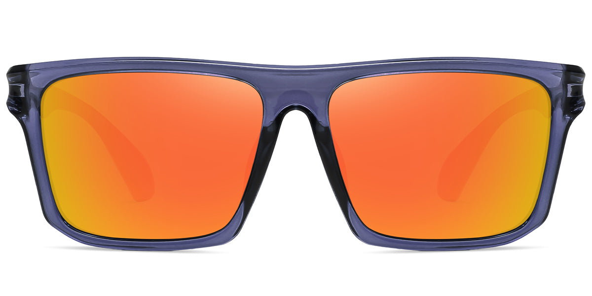 Translucent Blue + Mirrored Orange Polarized Lenses (SG5259-344)