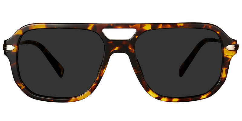 Tortoiseshell + Dark Gray Polarized Lenses (SG5397-3)