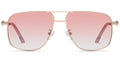 Rose Gold + Gradient Pink Polarized Lenses (SG4951-4)
