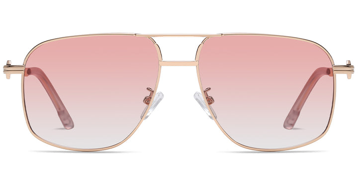 Rose Gold + Gradient Pink Polarized Lenses (SG4951-4)