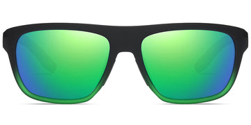 Gradient Black + Mirrored Green Polarized Lenses (SG6159-4)