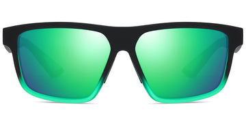 Gradient Black + Mirrored Green Polarized Lenses (SG6160-4)