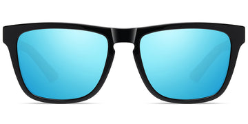 Bright Black + Mirrored Blue Polarized Lenses (SG6143-5)