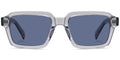 Translucent Gray + Blue Polarized Lenses (SG6258-2)