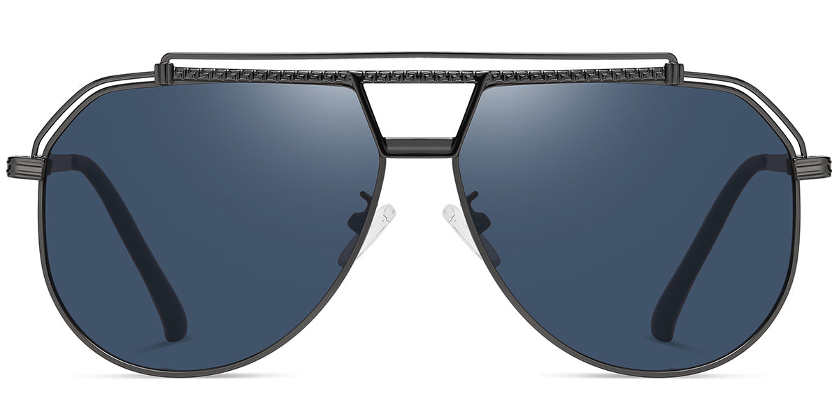 Gun Metal + Dark Blue Lenses (SG4349-2)