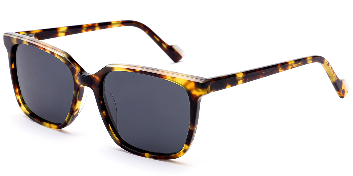 Tortoiseshell + Dark Gray Polarized Lenses (SG4882-2)