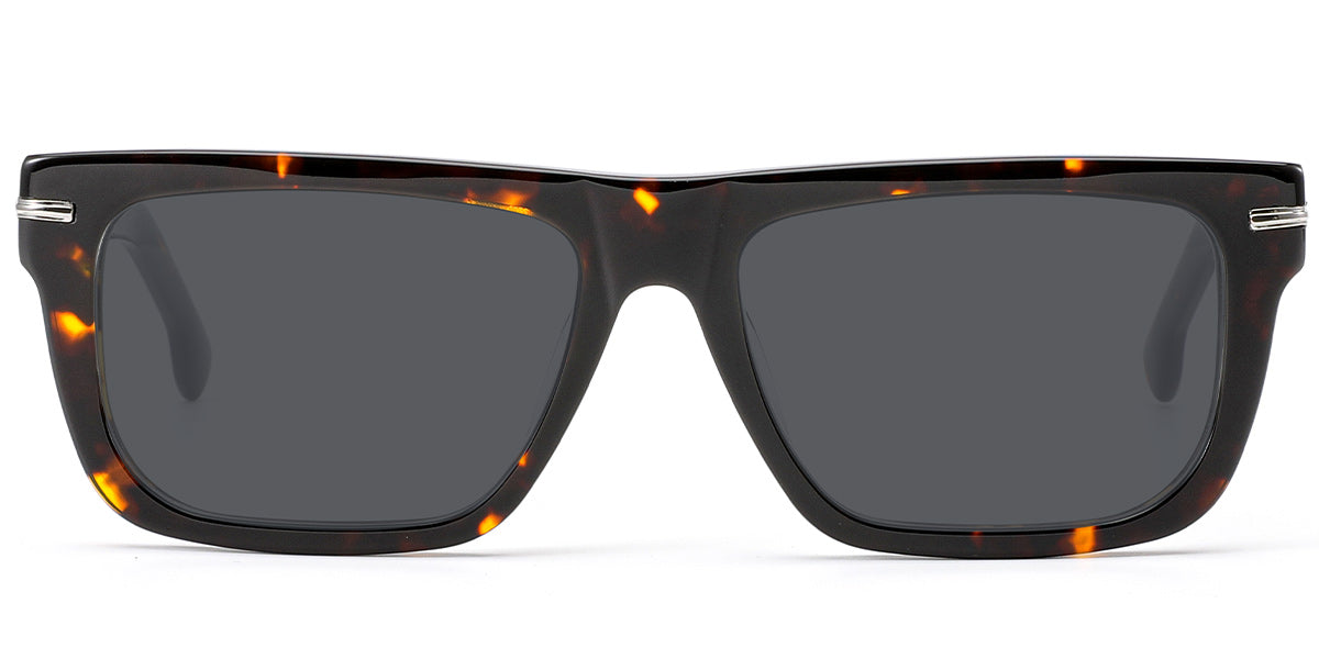 Tortoiseshell + Dark Gray Polarized Lenses (SG6117-2)