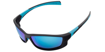 Black + Mirrored Ice Blue Polarized Lenses (SG6283-4)