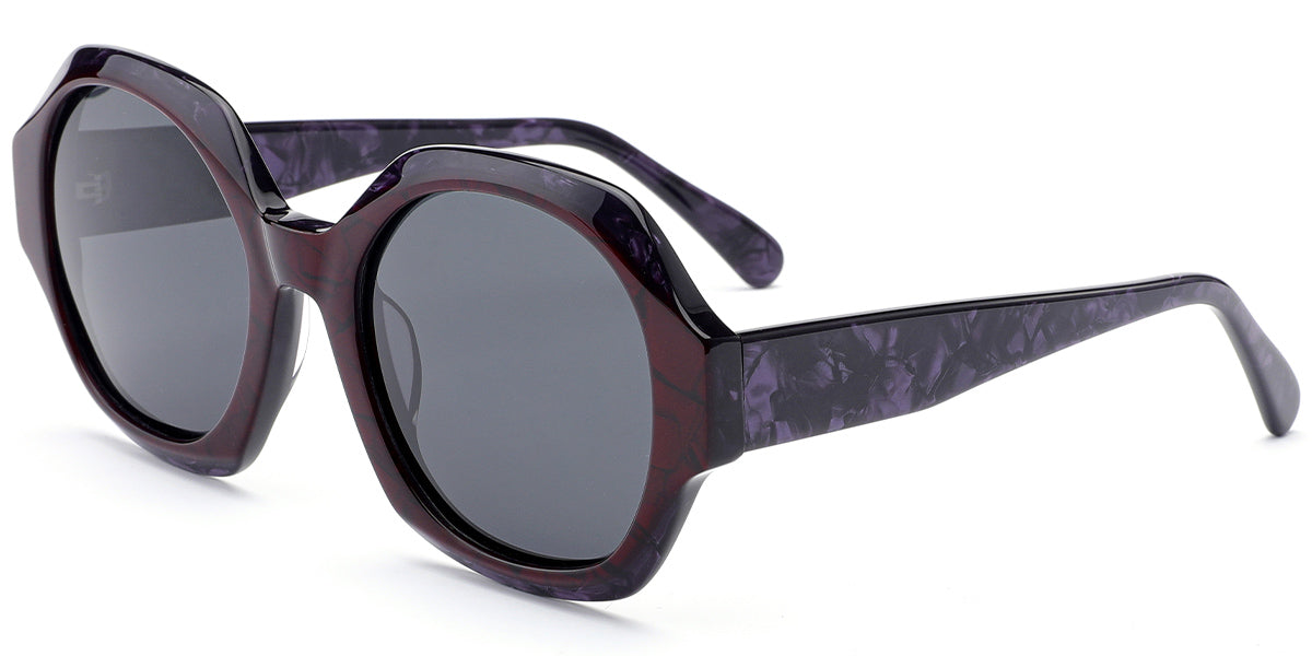Pattern Purple + Dark Gray Polarized Lenses (SG4772-2)