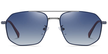 Black Gun Metal + Gradient Blue Polarized Lenses (SG4415-2)