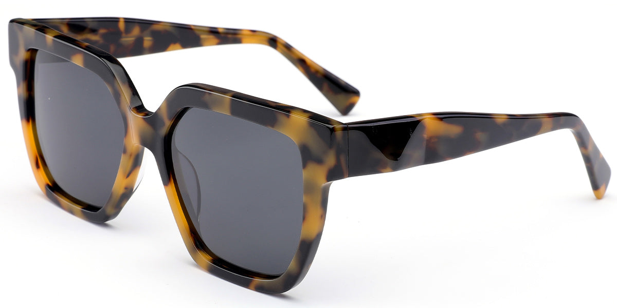 Tortoiseshell + Dark Gray Polarized Lenses (SG4914-2)