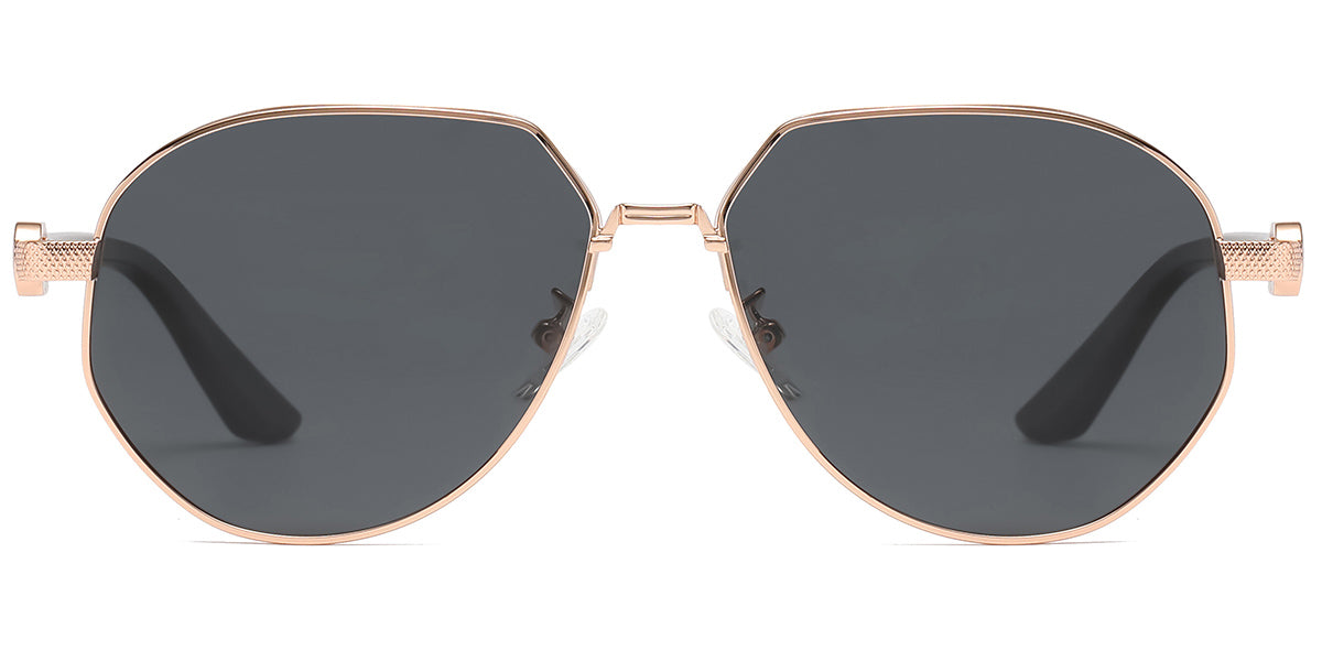 Rose Gold + Dark Gray Polarized Lenses (SG6140-3)