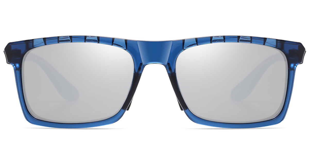 Translucent Blue + Mirrored Silver Polarized Lenses (SG5549-636)