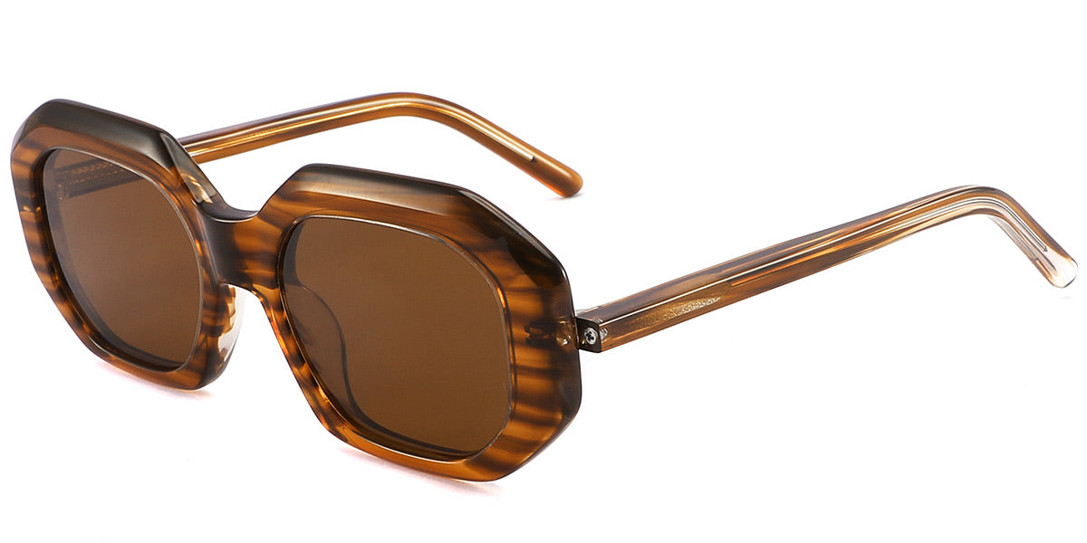Pattern Brown + Amber Polarized Lenses (SG4307-4)