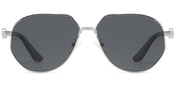 Silver + Dark Gray Polarized Lenses (SG6140-1)