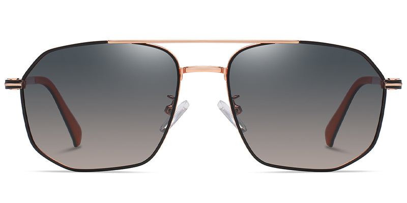 Black-Gold + Gray-Yellow Polarized Lenses (SG4415-1)