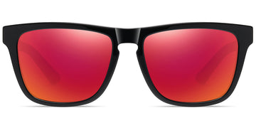 Bright Black + Mirrored Red Polarized Lenses (SG6143-4)