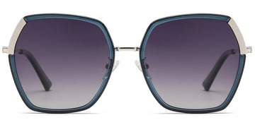 Blue + Gradient Gray Polarized Lenses (SG6141-689)