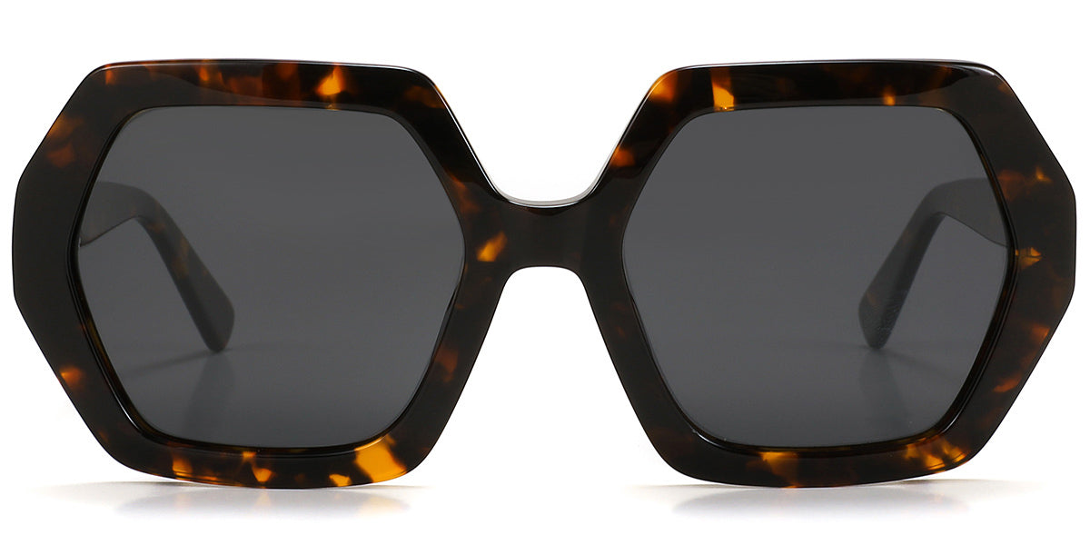 Tortoiseshell + Dark Gray Polarized Lenses (SG6139-2)