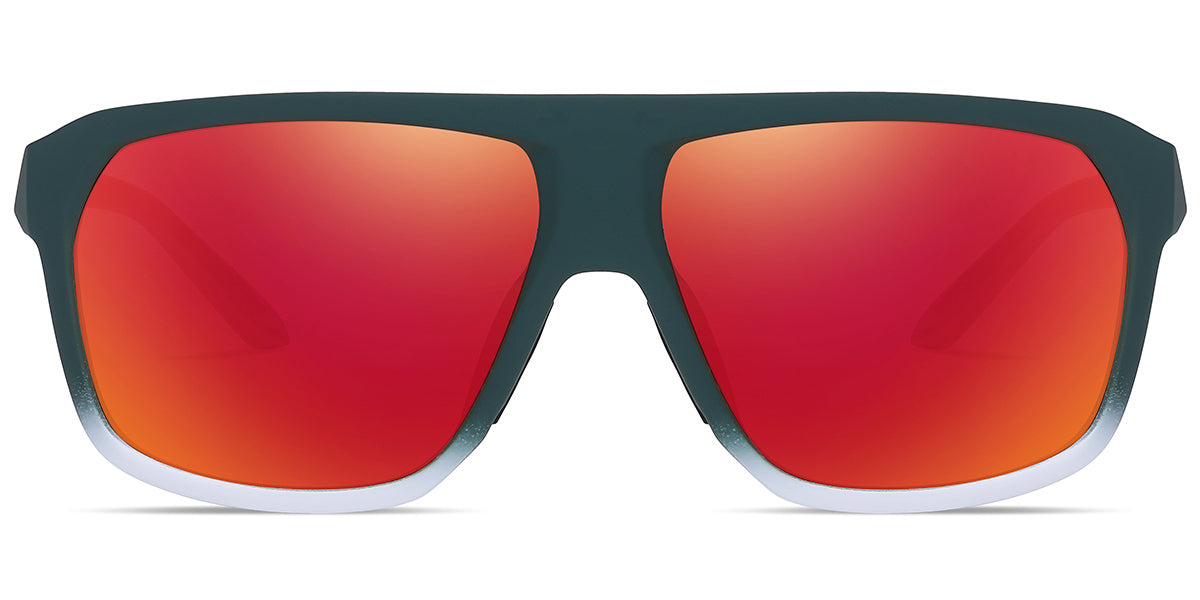 Gradient Green + Mirrored Red Polarized Lenses (SG6163-5)