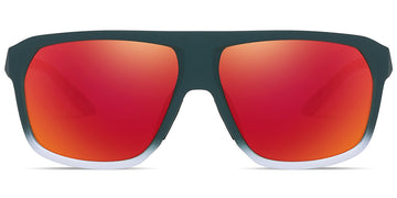 Gradient Green + Mirrored Red Polarized Lenses (SG6163-5)