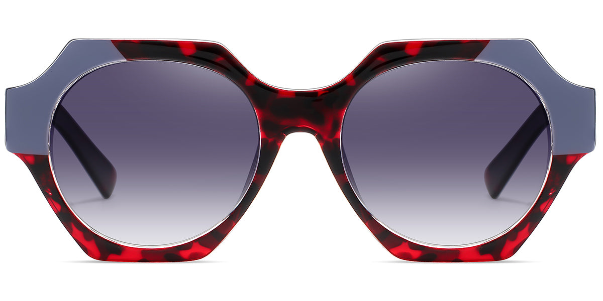 Pattern Red + Gradient Gray Polarized Lenses (SG6269-4)