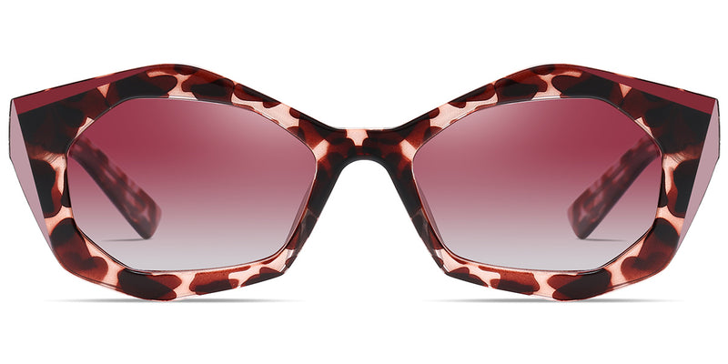 Pattern Pink + Gradient Red Polarized Lenses (SG6228-3)